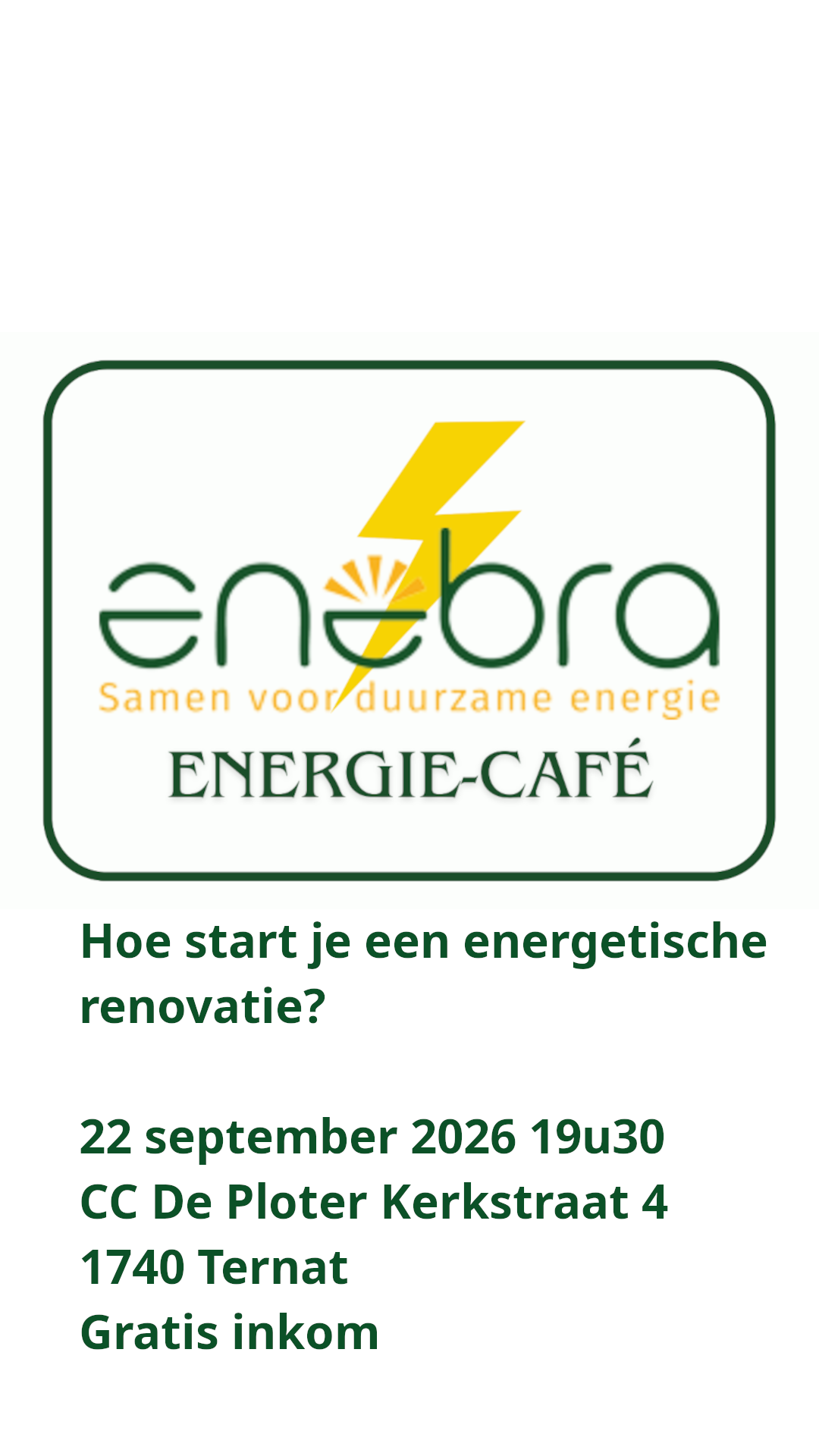 energiecafé Ternat